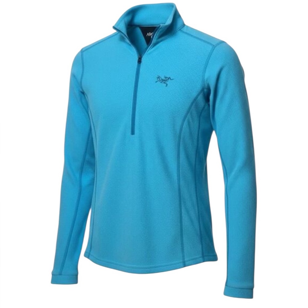 Arc’teryx Women’s Light Blue Delta Half Zip Pullover Size Large Polartec